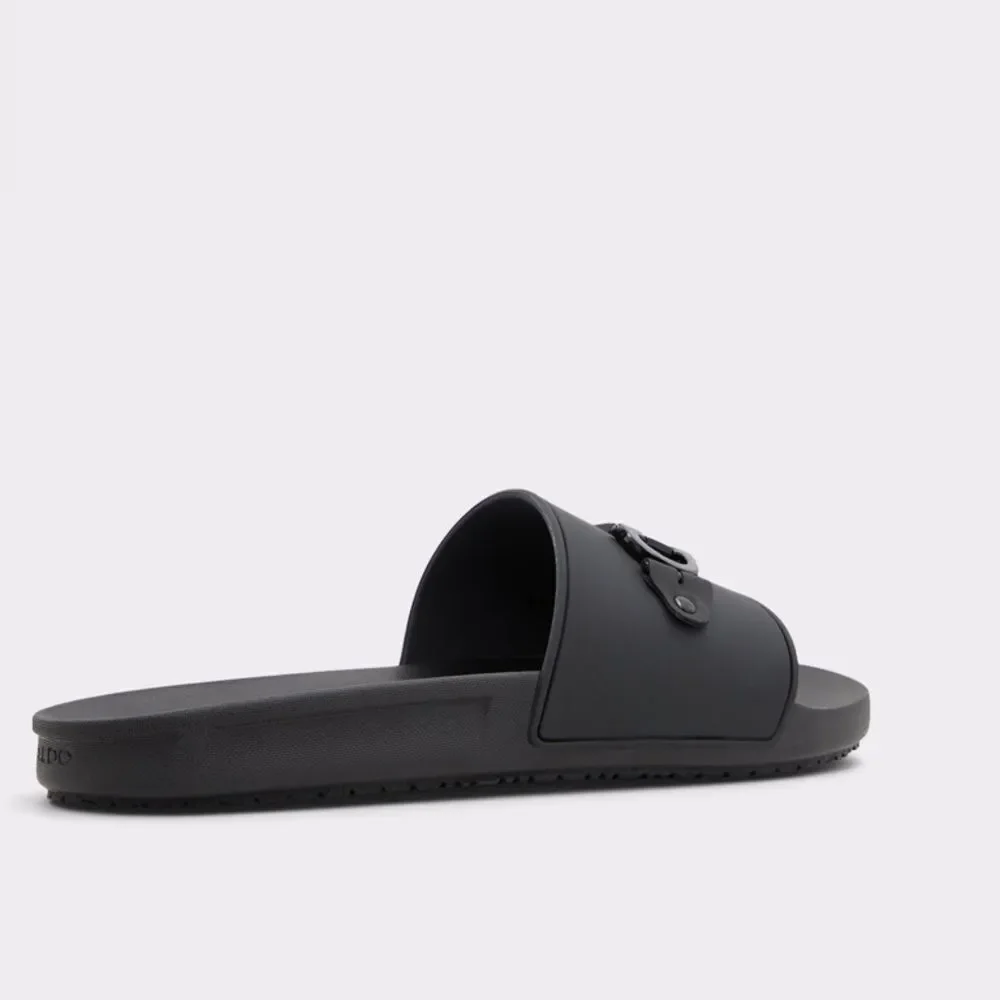Also Loungeslide Slide sandal Black Mens Size 11 Nwt Without Box - Picture 5 of 11